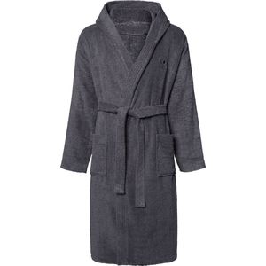 Chiemsee unisex badjas met capuchon 100% katoen maat S - XXL grijs
