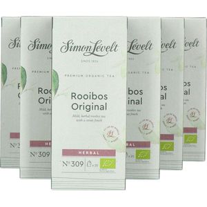 Simon Lévelt - Rooibos Original - 6 doosjes x 20 builen - 6 pack - Theezakjes