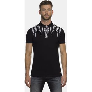Black Equus Burchelli Zebra Polo