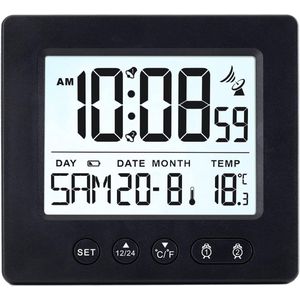 Lexium Wekkerradio Op Netstroom - Klokradio - Wekkerradio - Klokradio Met Wekker - Wekkerradio Dab - Wekker Dab Radio