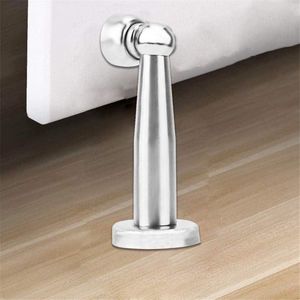 Roestvrij staal sterke magnetische anti-botsing muurbeugel deurstopper houder veiligheidsslot zilver - extra stevigheid magnetische deurstopper .