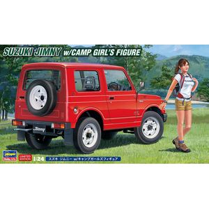 1:24 Hasegawa 52301 Suzuki Jimny w/Camp Girl's Figure Plastic Modelbouwpakket