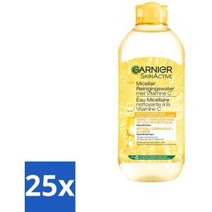 25 x Garnier - SkinActive - Micellair Water - Vitamine C - Reinigingswater - 400 ml - Micellair Reinigingswater - Vitamine C - Reinigen - Make-up Verwijderen - Stralen Huid
