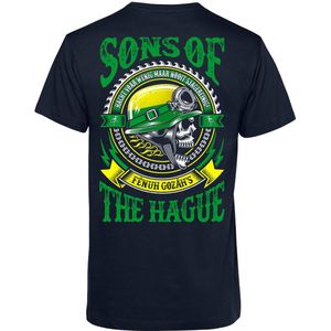T-shirt Sons Of Den Haag | Kerstcadeau | Cadeau voor man | Vaderdag | Navy | maat 3XL