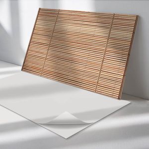 Wallfluent Vinyl Wandpaneel - Bord met horizontale nerf Zelfklevend Muurpaneel - 100 cm x 50 cm - Beige Vinyl Wandpaneel - 1 stuk - Rechthoekig Wandbekleding Vinyl - Texturen Wandpaneel - Vinyl Wandbekleding - Wandpaneel Keuken en Badkamer