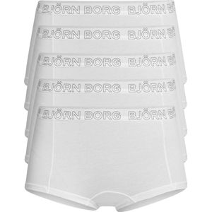 Bjorn Borg Dames Minishort 5-Pack Cotton Stretch Wit [Maat XS]