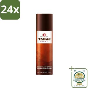 Tabac Original - Deodorant Spray - Anti-transpirant - 200 ml - Voordeelverpakking - 24 stuks - Tabac Original - Mannelijke geur