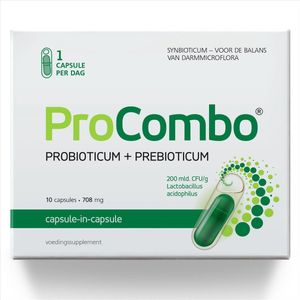 ProCombo - Synbioticum - 1 Capsule per Dag - Verpakking van 10 - 200 miljard CFU/g