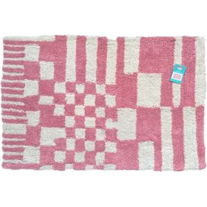 Kitsch Kitchen Badmat Checkmate Roze