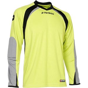 Patrick Calpe110 Keepershirt Lange Mouw Kinderen - Fluogeel / Grijs / Zwart | Maat: 7/8