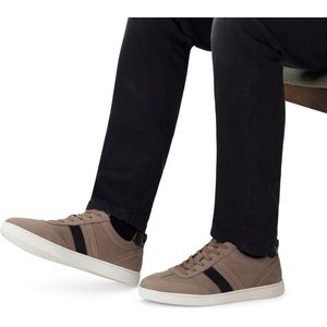 No Stress - Heren - Beige nubuck sneakers - Maat 47