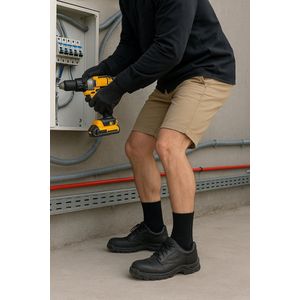 Stapp Techno Anti-statische Werksokken | Carbon vezels | Veilig en Ademend | Blauw | 6 Paar (Maat 35–50)