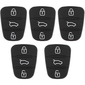 Rubber Knop Pad 5 Stuks Afstandsbediening Auto Sleutel - Rubberen Knop Auto Slimme Sleutel .