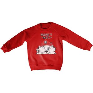 Paw Patrol Kinder Wasn't Me Kids Sweatshirt NIC-31-PP007-DTF538 Red-4 Jahre