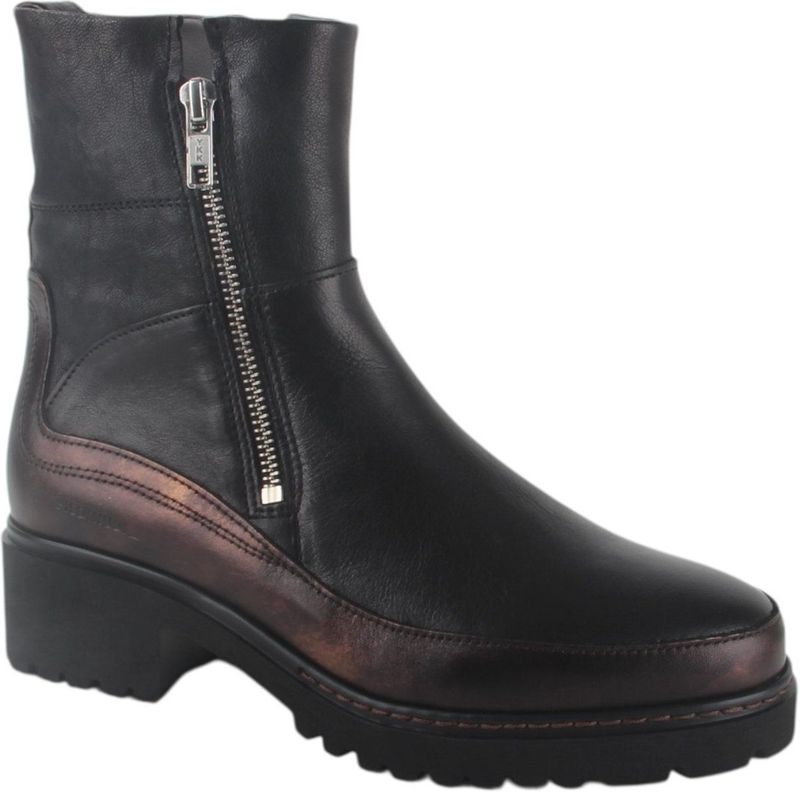 PiediNudi - Coco 09.02 - Bikerboot - Zwart - Met Bronzen Accenten