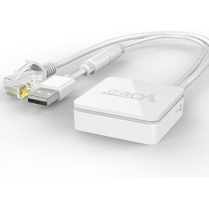 Mini WiFi Router - Draadloze Repeater en Ethernet naar WiFi Adapter - 2,4GHz met 2 RJ45 Poorten