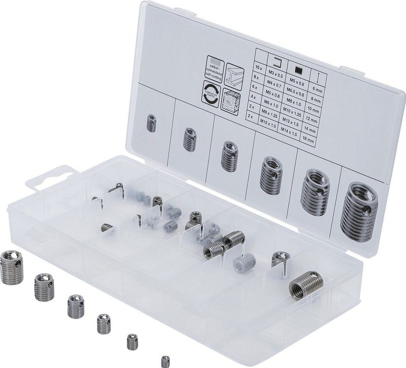 BGS - Draadbussen Set - M3-M14 - 10 Stuks 6-18 mm