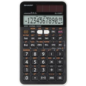 Sharp - EL-510RTB - Wetenschappelijke Rekenmachine - 169 Functies - Zonnecellen en Batterijen