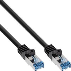 S/FTP CAT6a 10 Gigabit industriële netwerkkabel met PUR mantel / zwart - LSZH - 10 meter