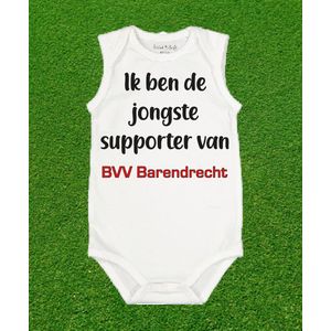 Rompertje jongste supporter van BVV Barendrecht.