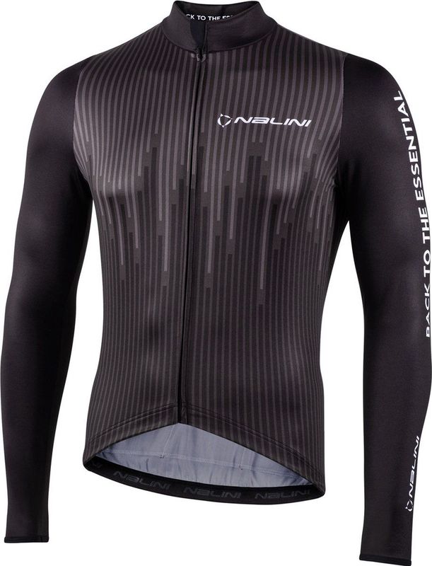 Nalini - NEW LS FIT JERSEY - Fietsshirt - Zwart - Korte Mouwen