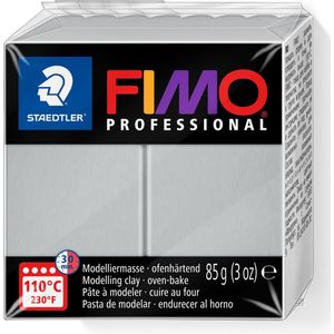 FIMO professional - ovenhardende, professionele boetseerklei blok 85 g - dolfijngrijs