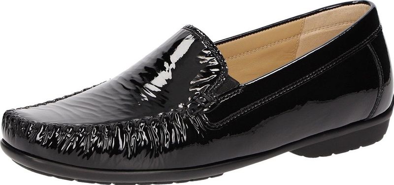 Sioux - Cortizia - Moccasain Instapper - Zwart - Lakleer