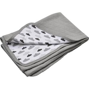 Lodger ledikantdeken Quilt Grijs 100x150cm