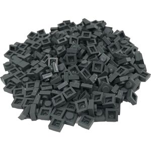 400 Bouwstenen 1x1 plate | Donkergrijs | Compatibel met Lego Classic | Keuze uit vele kleuren | SmallBricks