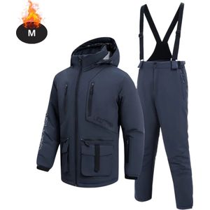 Bovista Skipak - SkiBroek - Skijas - Ski Suit - Wintersport - Heren - 2-Delig - Donkergrijs - Maat S