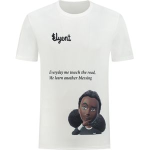Svyent tshirt road/blessing kleur bright wit/kleding maat M