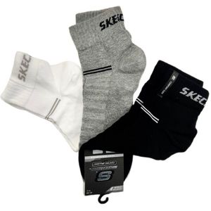 Skechers Unisex Katoenen Sokken Set - 3 Paar in Maat 43-46