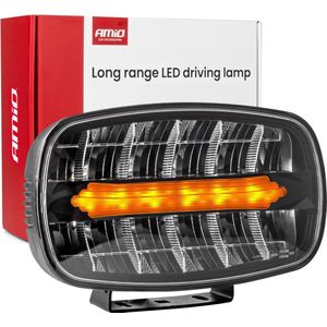 AMiO LED Werklicht Verstraler Ovaal 109W 12V-24V Lange-afstandslamp met Positielicht voor Vrachtwagen, Offroad, Bouw en Landbouw