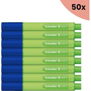 50x Fineliner Schneider Link-It 0 - 4mm lapis-blue