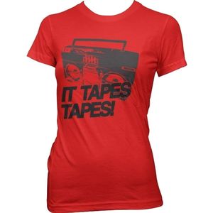 Hybris It Tapes Tapes Girly Tee Damen T-Shirt Red-S