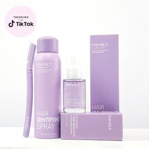 Pansly Dermaplaning & Gezichtsontharing Set – Hair Identifier Spray + Wenkbrauw Scheermesje + Hydraterende Aftershave Serum - Dermaplaning - Epilator Dames – Wenkbrauw Trimmer - Epileren - Gezichtsontharing