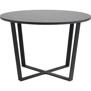 Amst eetkamertafel marmer print zwart.