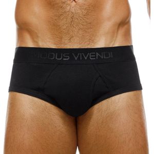 Modus Vivendi Organic Classic Slip Zwart - Maat XL - Heren Ondergoed - Duurzaam geproduceerd