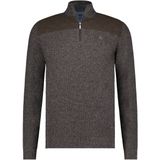 Fellows United Pullover Half Zip Rough Twill Brown (32.1115 - 140)