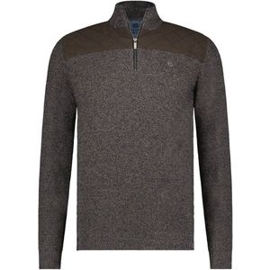 Fellows United Pullover Half Zip Rough Twill Brown (32.1115 - 140)