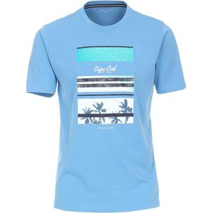 T-shirt Ronde Hals West Coast Amerika Blauw Casa Moda - XL