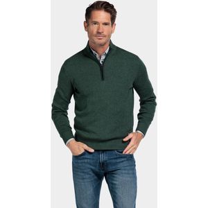 Baileys Half-Zip Sweater groen, Effen