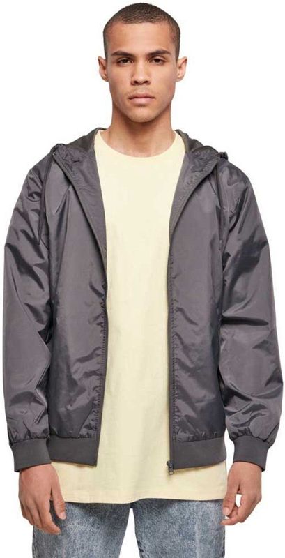 Build your Brand - Windrunner Jacket - Donkergrijs - Jack