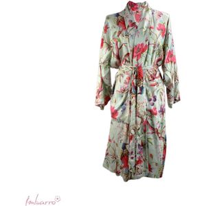 Imbarro - Kimono - Ochtendjas - Badjas - Royal Paradise - Mint - One size - Viscose