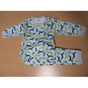 Petit Bateau - Pyjama voor jongen - Panter marine - 4 jaar 104