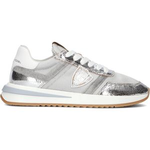 Philippe Model Tropez 2.1 Low Sneakers - Leren Sneaker - Heren - Zilver - Maat 40