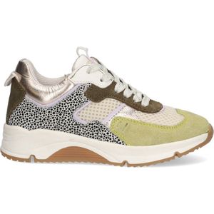 Braqeez 424482-461 Meisjes Lage Sneakers - Multicolor - Suède - Veters