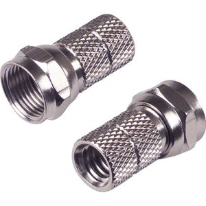 Scanpart F connector - Koppelstuk voor Coax Kabel - Geschikt voor Ziggo - Male - 5.5 mm - 2 stuks