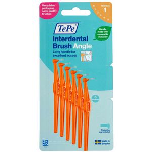 TePe - Angle - Interdentale Ragers - Oranje - ISO maat 2 - 0,45 mm - 6 stuks