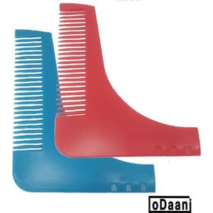 Beard Bro - Baardkam - 2 Stuks - Baardtrimmer - Baard Verzorging - Blauw + Rood - Baard styling - oDaani
